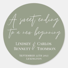 Adesivo Verde sábio Um doce final para um novo começo