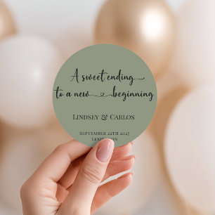 Adesivo Verde sábio Um doce final para um novo começo