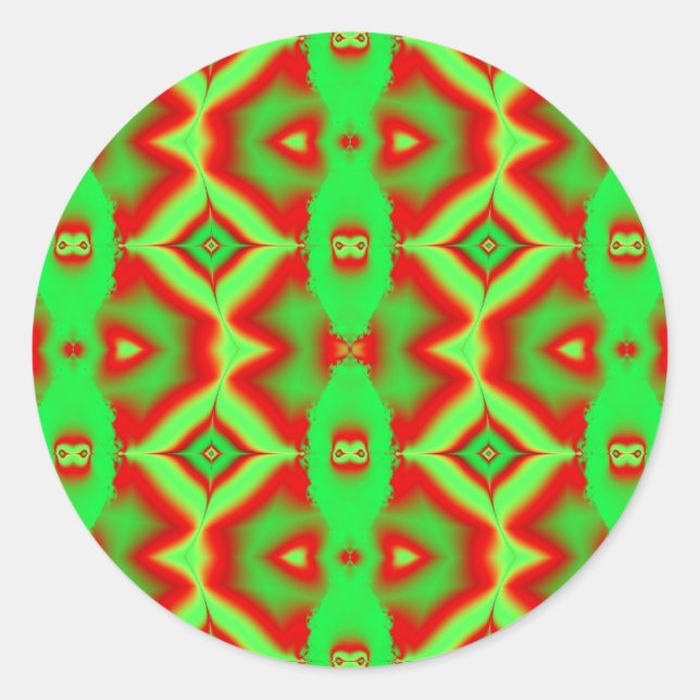 Adesivo verde vermelho selvagem (Frente)