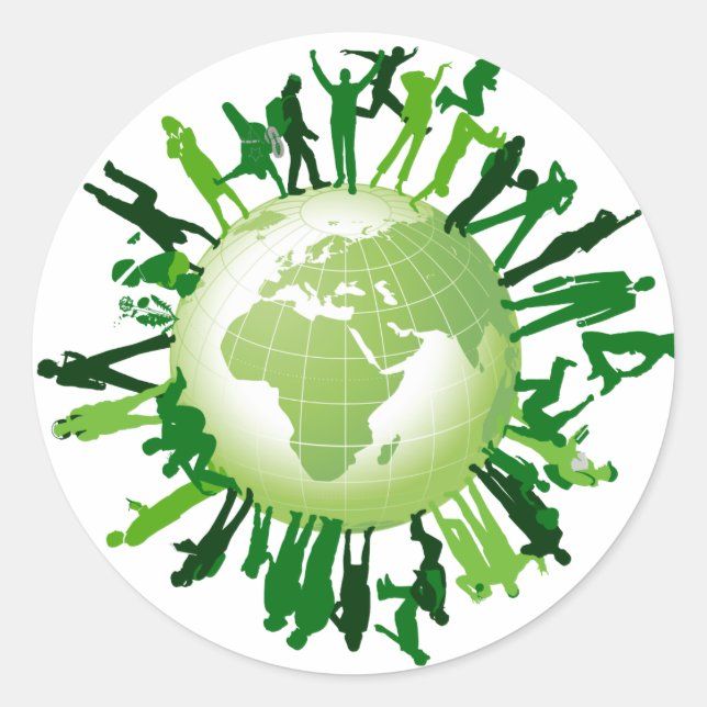 Adesivo Verde vivo: Nossa Terra Verde (Frente)