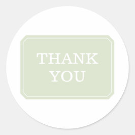 Adesivo Verdes Simplesmente Elegantes Obrigado, Padrões