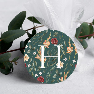 Adesivo Verdura Floral   Selante de Envelope de Casamento 
