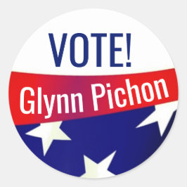 Adesivo Vereador de Glynn Pichon - Cidade Grande de Slidel