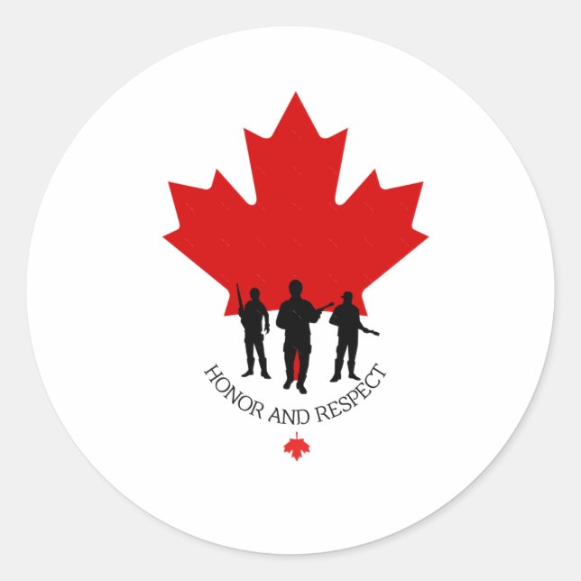 Adesivo Vereador Militar Canadense Sticker (Frente)