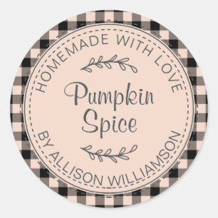Adesivo Verificação de Creme de Abóbora de Pumpkin Russo