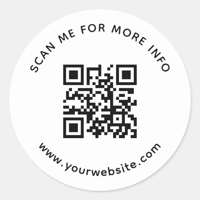 Adesivo Verifique-me para obter mais informações sobre o c (Frente)