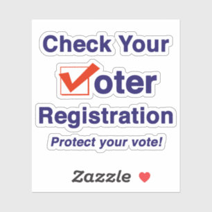 Adesivo Verifique o seu registro eleitoral 2022