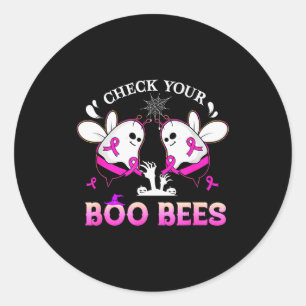 Adesivo Verifique Seu Boo Abelhas Funny Halloween Câncer d