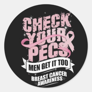 Adesivo Verifique Sua Consciência Do Cancer Da Mama Pecs M