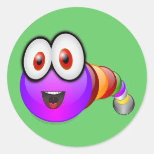 Adesivo Verme multicolorido
