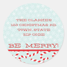 ADESIVO VERMELHO AZUL BE MERRÍGIDO ENDEREÇOS DE NATAL