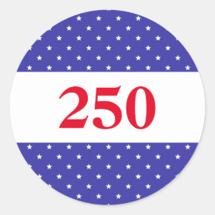Adesivo Vermelho Branco & Azul Patriótico 250