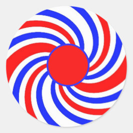 Adesivo Vermelho, Branco e Azul