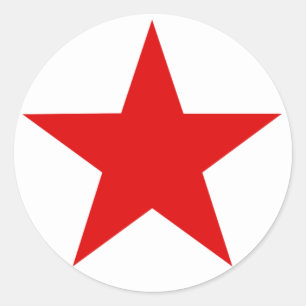 Adesivo ★ vermelho da estrela