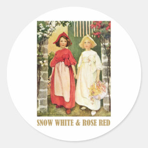 Adesivo Vermelho da neve branco e do rosa