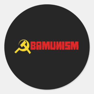 Adesivo Vermelho de Bumpersticker - de Obamunism