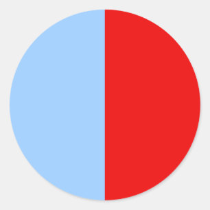 Adesivo Vermelho e claro - bloco azul da cor