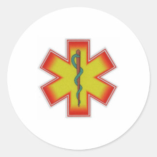 Adesivo vermelho e laranja