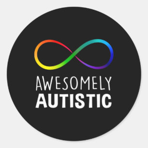 Adesivo Vermelho Em Vez De Autismo Infinito Autista