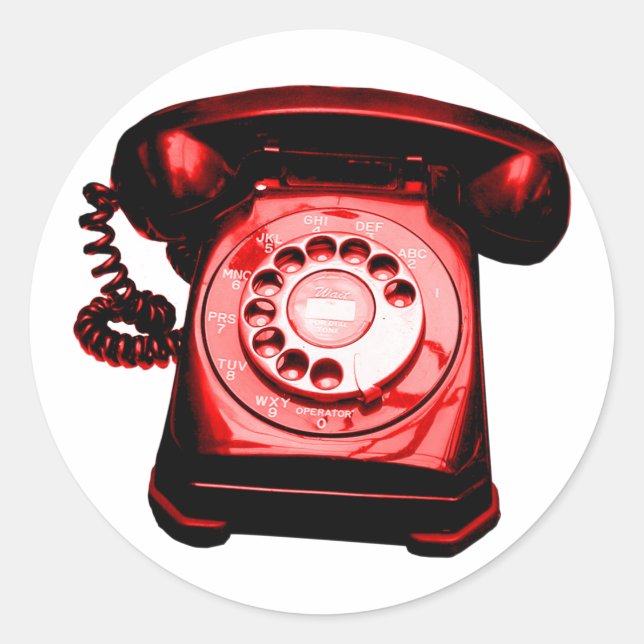 Adesivo Vermelho Hotline (Frente)
