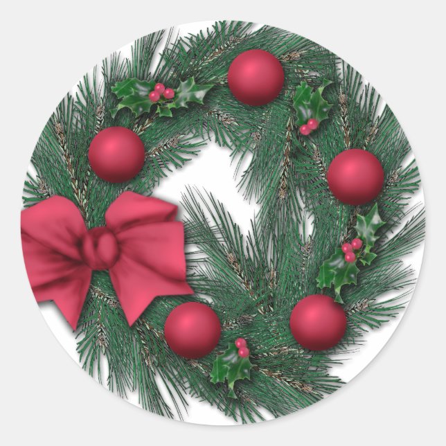 Adesivo Vermelho Natal (Frente)