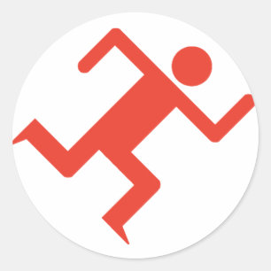 Adesivo Vermelho Running do homem