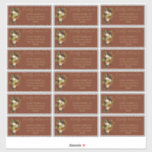 Adesivo Vermelho Russo | Orange Floral Weding Guest Endere<br><div class="desc">Buquês florais etéreos com tons de vermelho escuro, laranja enferrujado, amarelo para o ouro de colheita e verde esmagador dão a este design de casamento botânico escuro um olhar de elegância rústica moderna e profunda que certamente impressionará seus convidados. Disponível em uma variedade de combinações de cores. Mostrado aqui num...</div>