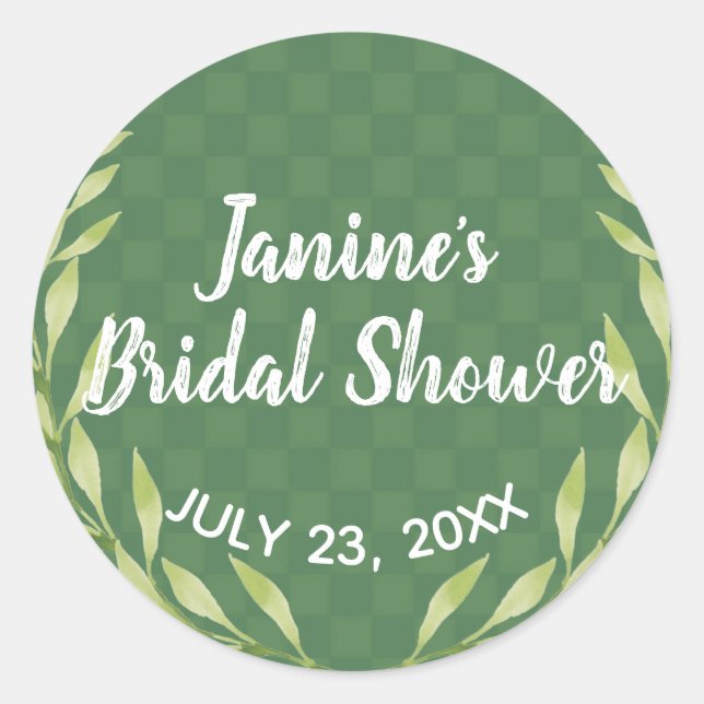 Adesivo Vermelhos Modernos da Terra Folha Personalizável (Frente)