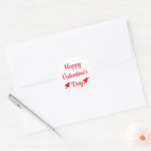 Adesivo vermelhos, valentões felizes dia, envelope editáve