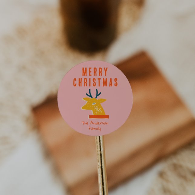 Adesivo Vermelhos Vermelhos-Rosa-Rosa-Vermelhos Retrô de N (Criador carregado)