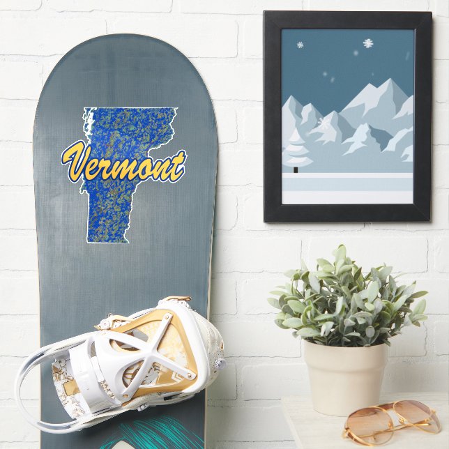 Adesivo Vermont (Prancha de snowboard)