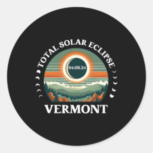 Adesivo Vermont Eclipse 4.08.24 América Total Eclips Solar