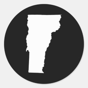 Adesivo Vermont em Branco e Preto
