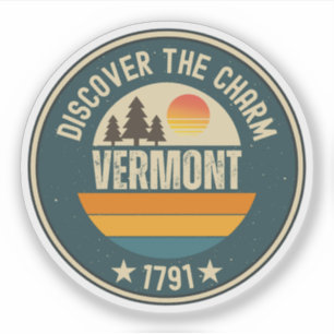 Adesivo Vermont Green Mountains - Presente do Estado de VT