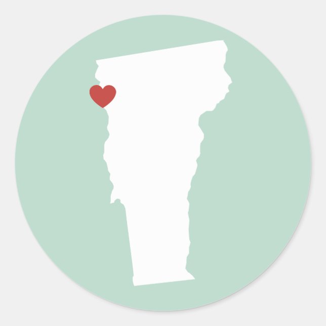 Adesivo Vermont Love - Customizable Sticker (Frente)