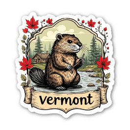 Adesivo Vermont Nature Sticker | Beaver & Woods Sticker