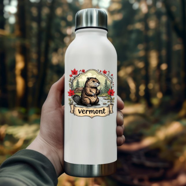 Adesivo Vermont Nature Sticker | Beaver & Woods Sticker (Vermont Nature Sticker | Beaver & Woods Sticker by PiggyPrint Stickers. )