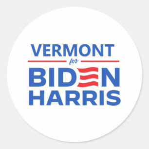 Adesivo Vermont para Biden Harris