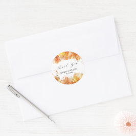 Adesivo Verona Sunset Watercolor Florals Obrigado Casament