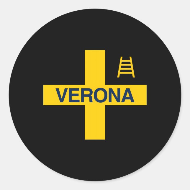 Adesivo Verona Tifo Hellas Gialloblã¹ Brigadas Curva Sud S (Frente)