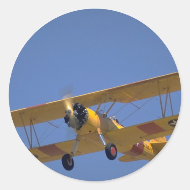Adesivo Versão do Marinho dos EUA, Stearman N3N3 (Frente)
