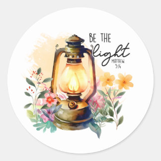 Adesivo Versículo da Bíblia Cristã Mateus 5:14 Seja Luz