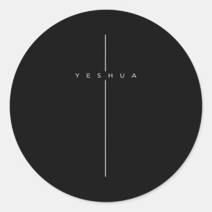 Adesivo Versículo da Bíblia de Jesus Cristão Cruz de Yeshu
