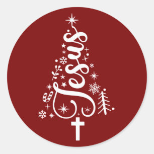 Adesivo Versículo da Bíblia de Natal Cristão Jesus Fé