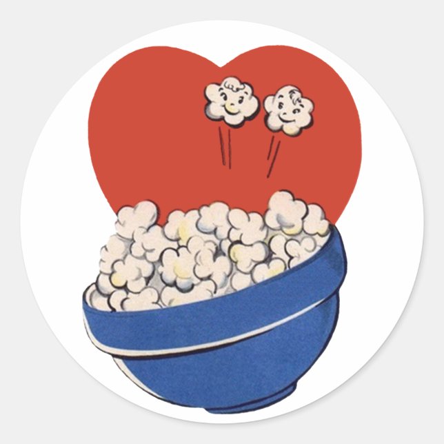 Adesivo Vertro Humor Bonito, Boliche de Pipoca para os Fil (Frente)