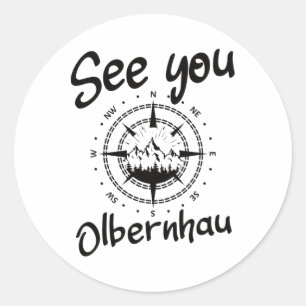 Adesivo Vês-Te A Caminhar De Olbernhau Alemanha Férias Ski