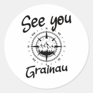 Adesivo Vês-Te A Caminhar Grainau Alemanha Férias Ski Comp