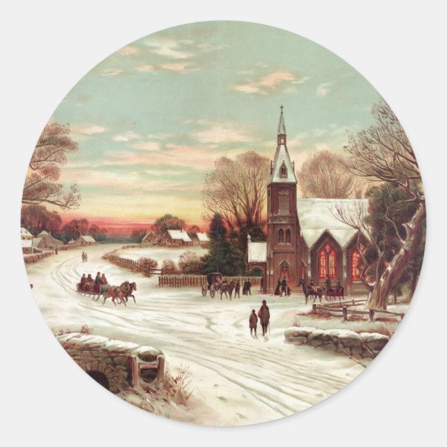 Adesivo Véspera de Natal Véspera de inverno (Frente)