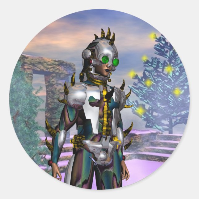 ADESIVO VÉSPERA DE UM CIBORG DO NOVO ANO (Frente)