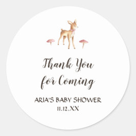 Adesivo Vestida de Aquarela no Chá de fraldas Branco